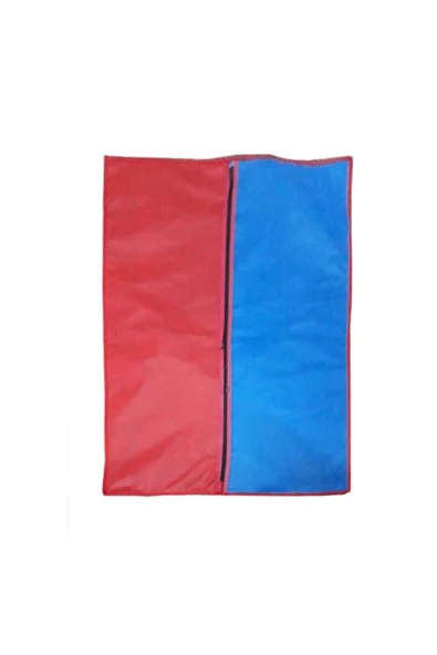 Takım Elbise Kılıfı Fermuarlı Kırmızı Mavi Elbise Kılıfı 3 Adet 60 X 90 cm ürün görseli 1