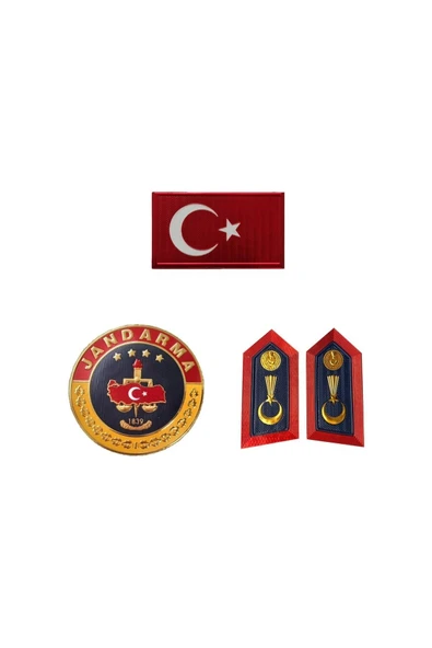 Jndrma Temalı 3D Bayrak - Yaka Spoleti - Yuvarlak Arma Set ürün görseli 1
