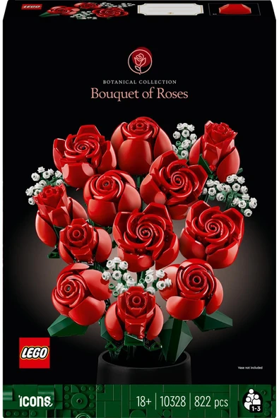 Lego 10328 Icons Gül Buketi - Resim 3