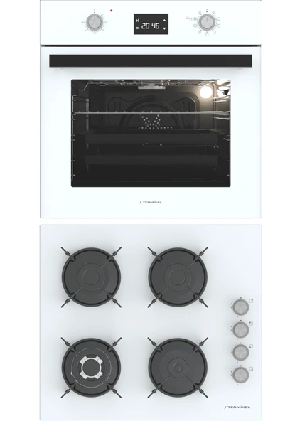 Termikel Ankastre Set (BO O6555C W + BH P6194C W) ürün görseli 1