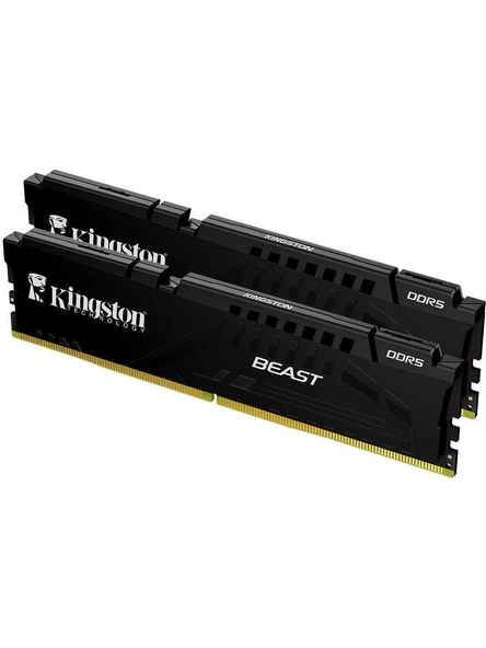 KINGSTON 32GB 6400MT/s DDR5 CL32 DIMM Beast Black EXPO Turkey ürün görseli 1