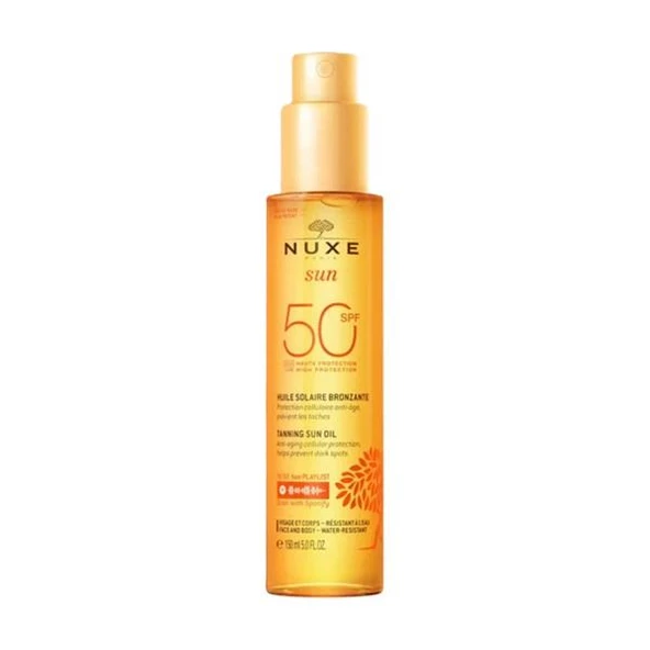 Nuxe Sun Huile SPF50 Bronzlaştırıcı Yüz Ve Vücut Yağı 150ml ürün görseli 1