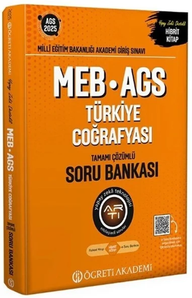 2025 MEB AGS Türkiye Coğrafyası Soru Bankası Öğreti Akademi ürün görseli 1