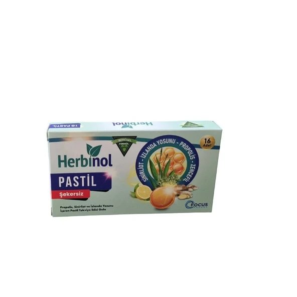 Herbinol - Propolis Şekersiz Pastil 16lı ürün görseli 1