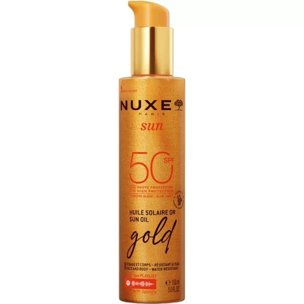 Nuxe Sun OR Huile SPF50 Işıltılı Bronzlaştırıcı Yüz Ve Vücut Yağı 150ml ürün görseli 1