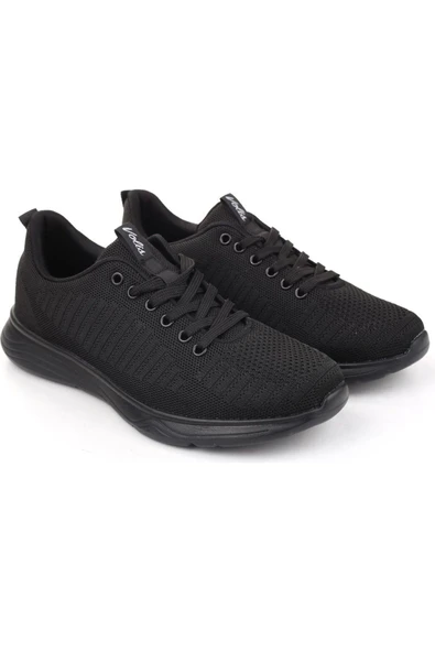 VOLİS Siyah Fileli Günlük Bağcıklı  Çocuk Sneaker Ayakkabı (36-40) ürün görseli 1