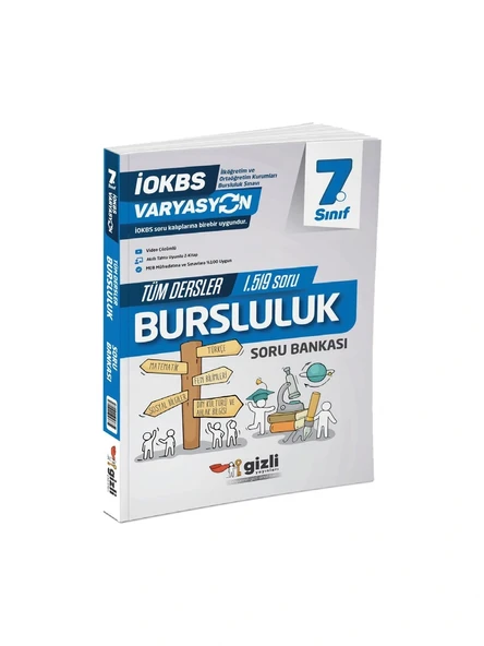 7. Sınıf İOKBS Varyasyon Tüm Dersler Bursluluk Soru Bankası Gizli Yayınları ürün görseli 1