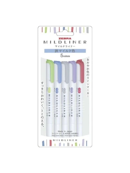 Zebra Mildliner Fosforlu Kalem 5c-Nc-N Set ürün görseli 1