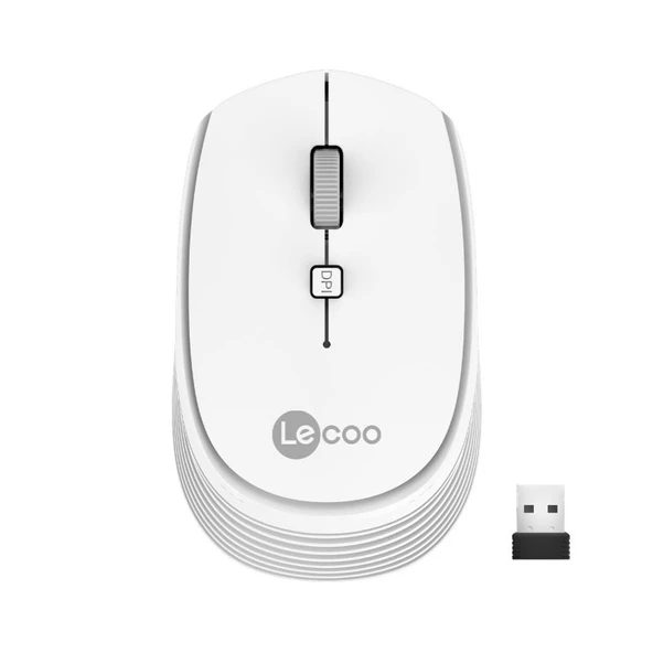 Lenovo Lecoo WS202 Kablosuz Mouse Beyaz ürün görseli 1
