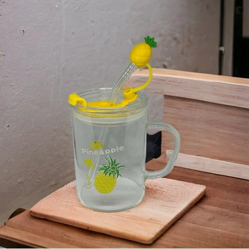 Ananas Tasarımlı Kupa Bardak - Resim 3