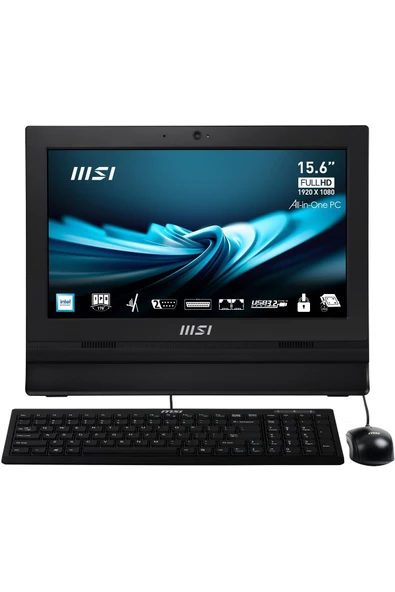 MSI PRO AP162T ADL-017XEU 15.6 FHD 16:9 (1920X1080) N100 4GB DDR4 256GB SSD DOS AIO PC ürün görseli 1