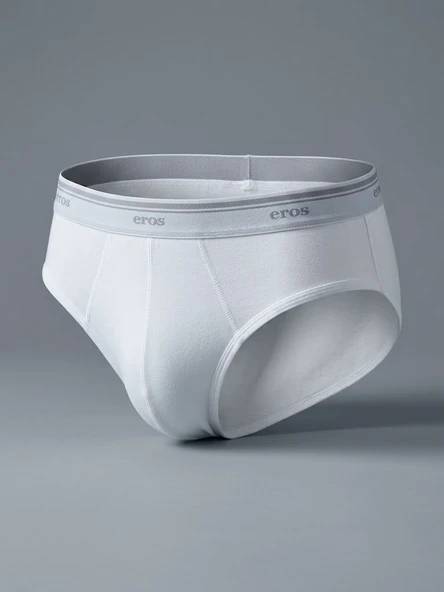 Eros Ers007 Compact Erkek Slip (ikili Paket) - Beyaz ürün görseli 1