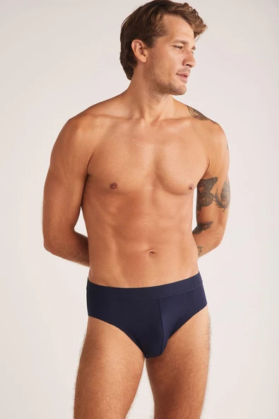 Kom Cesar Modal Erkek 2li Slip Lacivert - Resim 3