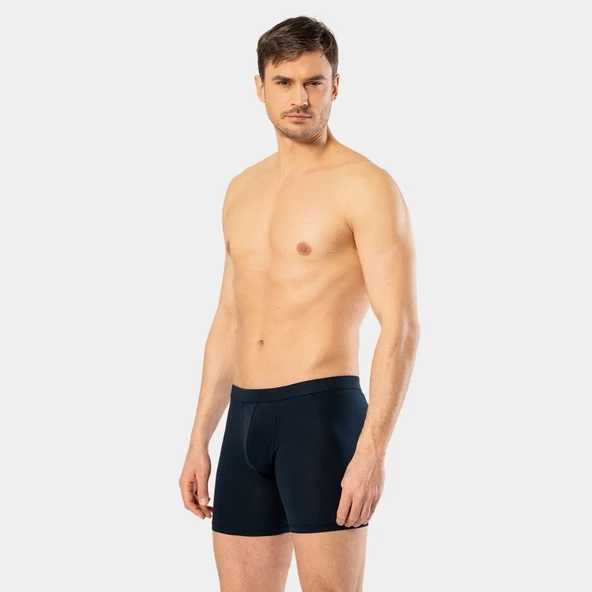 Cacharel Erkek Likrali Uzun Boxer (Bel Bantli) 1336/Lacivert ürün görseli 1