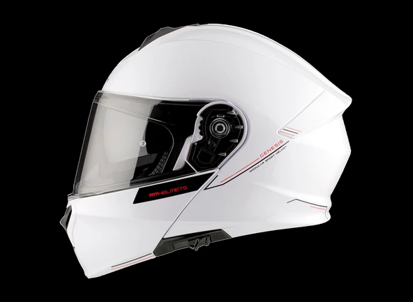 KASK MT GENESİS SV A2 ÇENE AÇILIR PARLAK BEYAZ ürün görseli 1