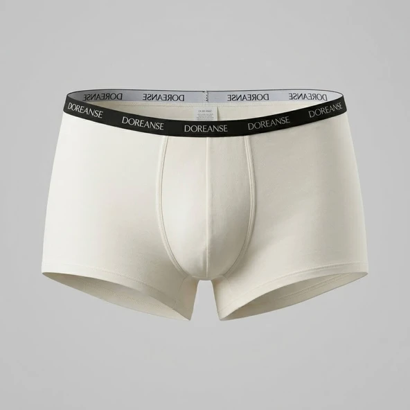 Doreanse Erkek Polyamid Mini Paça Boxer 1590 Beyaz ürün görseli 1