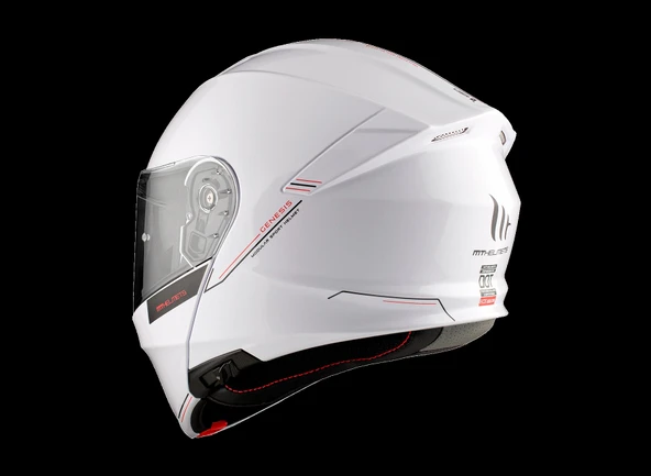 KASK MT GENESİS SV A2 ÇENE AÇILIR PARLAK BEYAZ - Resim 7