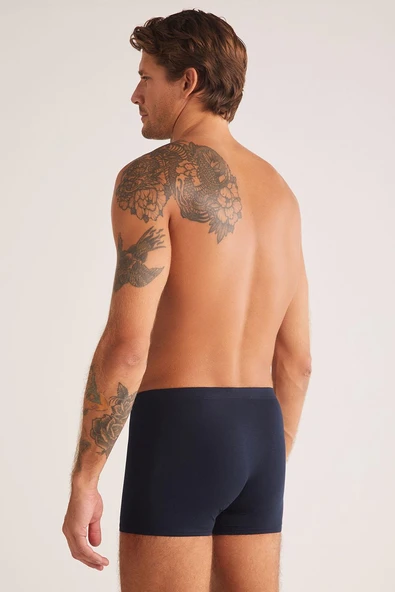 Kom Davide Lacivert Erkek Boxer - Resim 3