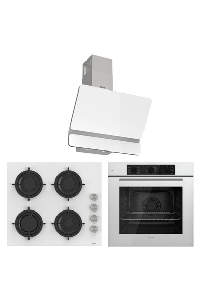Ferre Soft Line Plus Beyaz Ankastre Set ( QBL62CB-CS206-D081 ) ürün görseli 1