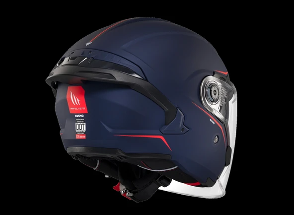 KASK MT COSMO SV ÇENESİZ GÖZLÜKLÜ MAT MAVİ - Resim 6