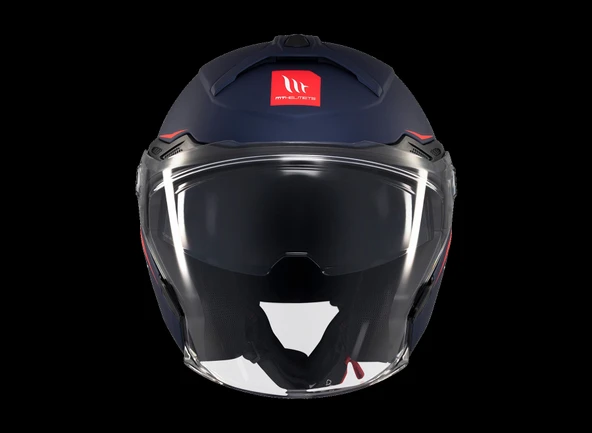 KASK MT COSMO SV ÇENESİZ GÖZLÜKLÜ MAT MAVİ - Resim 2