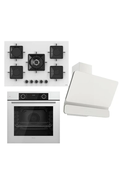 Ferre Fryart Ss Serisi Beyaz Set (ss036 Xe63cb D081 ) -75'lik Seri - Kare Emaye Izgara ürün görseli 1