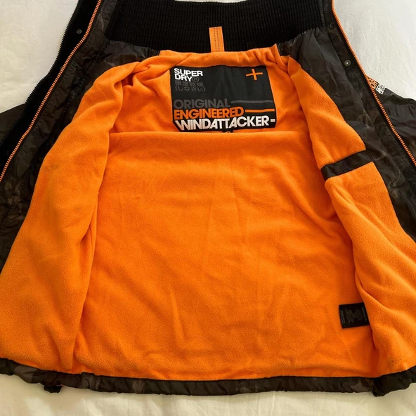 Superdry Haki ve Turuncu Erkek Ceket - Resim 2