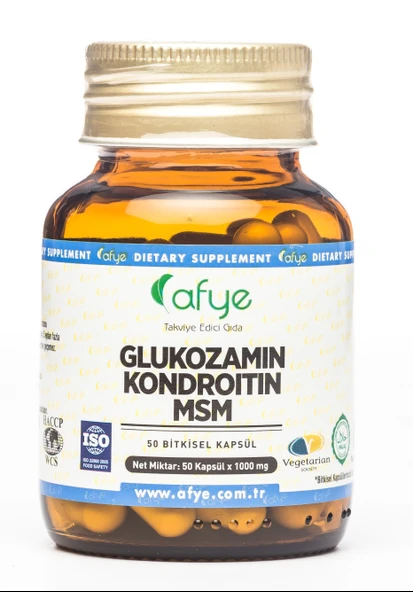 Afye Glukozamin Kondroitin Msm 1000mg  (50Kapsül) ürün görseli 1