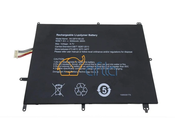 2874180-2S, NV-2874180-2S, VL-2874180-2S Notebook Bataryası, Laptop Pili RCPL-003 ürün görseli 1