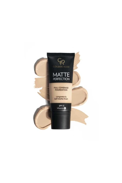 Golden Rose Matte Perfection Full Coverage Foundation Natural 01 - Resim 2