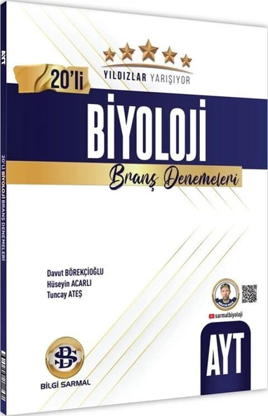 AYT Biyoloji Yıldızlar Yarışıyor 20 li Branş Denemesi Bilgi Sarmal ürün görseli 1