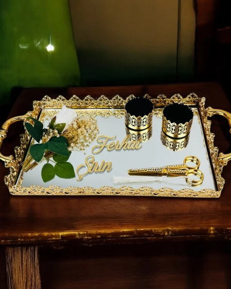 Eternal Söz Nişan Tepsisi  Beyaz ürün görseli 1