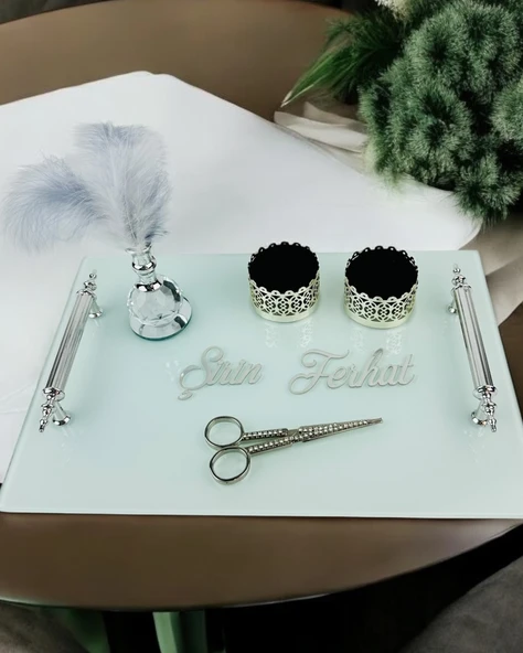 Harmonize Gümüş Nişan Tepsisi  gümüş ürün görseli 1