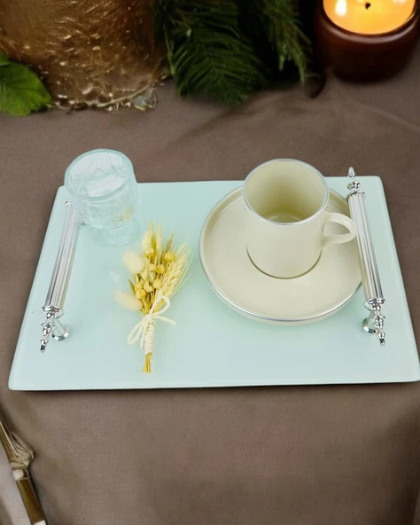 Harmonize Söz Kahve Tepsisi  gümüş ürün görseli 1