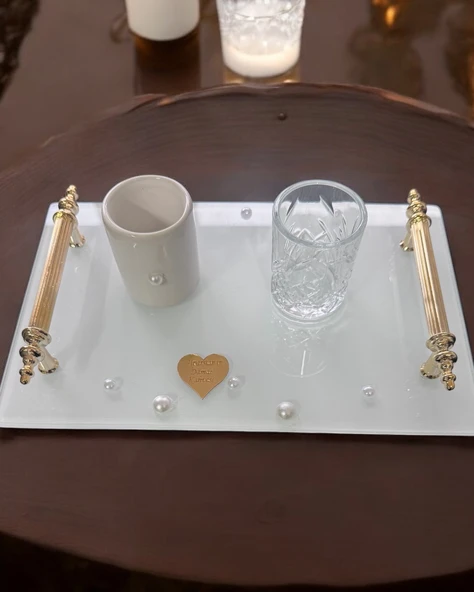 Bonding Gold Söz Kahve Tepsisi  gold ürün görseli 1