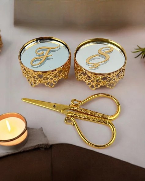 Splendore Aynalı Yükselti ve Söz Makası  gold ürün görseli 1