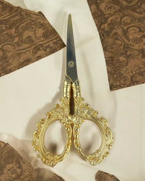 Jasper Söz Nişan Makası  gold - Resim 2