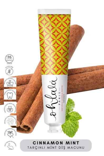 OHLALA Cinnamon Mint (Tarçın-Nane) Diş Macunu 75ml - Resim 2