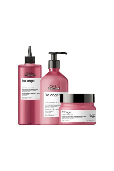 L'OREAL PROFESSİONNEL L'Oréal Professionnel Serie Expert Pro Longer -İncelmiş Uzun Saçlar İçin 3 lü Set...CYT478778455454. ürün görseli 1