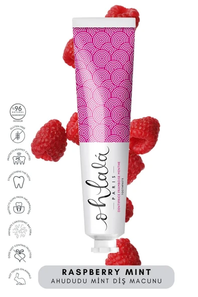 OHLALA Raspberry Mint (Ahududu-Nane) Diş Macunu 75ml - Resim 3