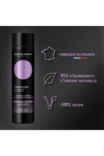 EUGENE PERMA Eugene Sarı Saçlar Için Doreleşmeyi Önleyici Essentiel Keratin Silver Şampuan 250 ml ürün görseli 1