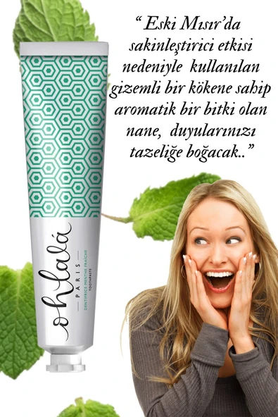 OHLALA Refreshing Mint Diş Macunu 75ml - Resim 4