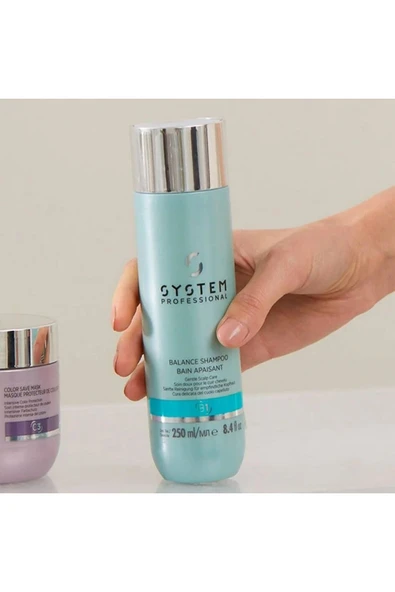 SYSTEM PROFESSİONAL Balance Tahriş Önleyici & Yatıştırıcı Şampuanı 250ml//GEM25588996,21 ürün görseli 1