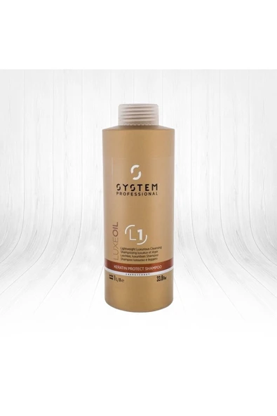 WELLA System Professional Luxe Oil Yıpranmış Saçlar Için Keratin Koruyucu Şampuan 1000 Ml ürün görseli 1