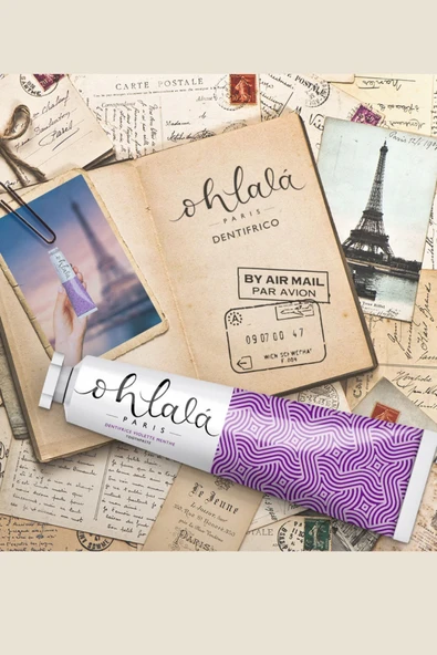OHLALA Violet Mint (Menekşe-Nane)Diş Macunu 75ml - Resim 5