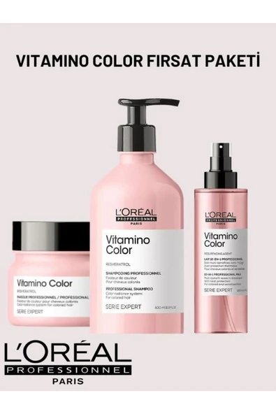 L'OREAL PROFESSİONNEL L'oréal Professionnel Serie Expert Vitamino Color 3'lü Fırsat ürün görseli 1