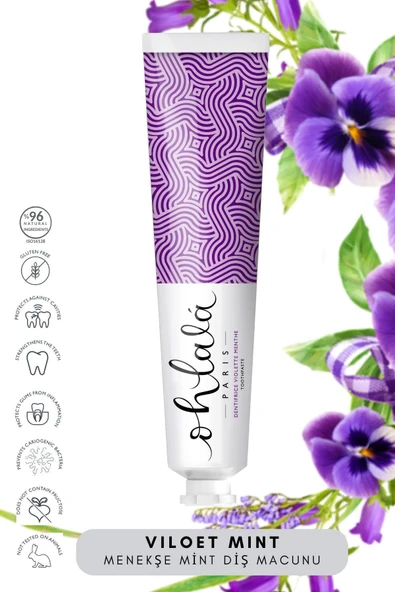OHLALA Violet Mint (Menekşe-Nane)Diş Macunu 75ml - Resim 3
