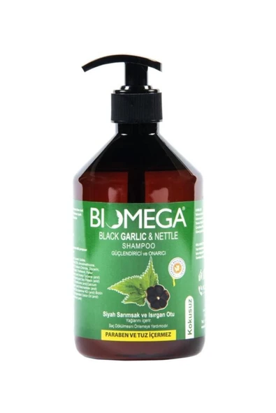 BIOMEGA Siyah Sarımsak ve Isırgan Otu Şampuan 500 ml 8611886003386 ürün görseli 1