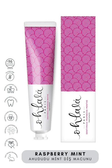 OHLALA Raspberry Mint (Ahududu-Nane) Diş Macunu 75ml ürün görseli 1