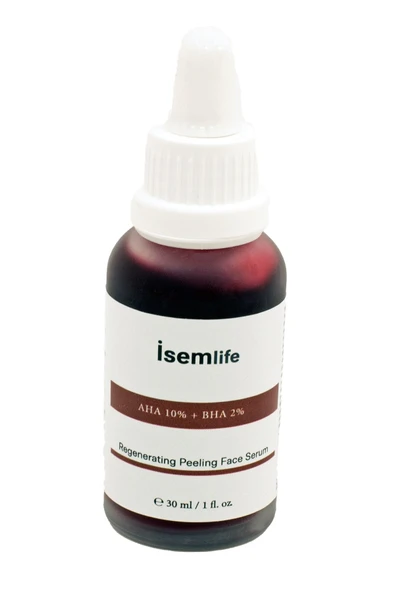 İSEMLİFE Canlandırıcı & Cilt Tonu Eşitleyici Peeling Serum 30 ml ( Aha 10% Bha 2% ) ürün görseli 1
